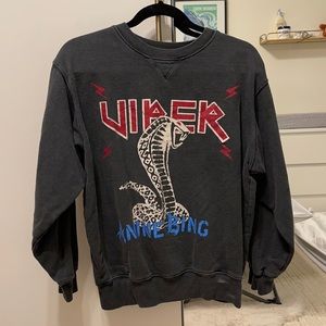 Anine Bing viper serpent sweatshirt